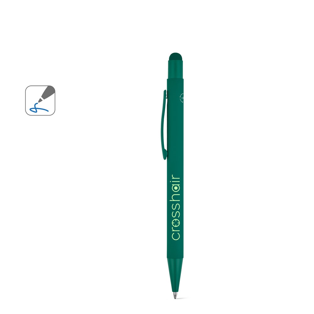 Clint Touch. Caneta Esferográfica com Um Design Moderno em Alumínio 100% Reciclado, com Acabamento Mate