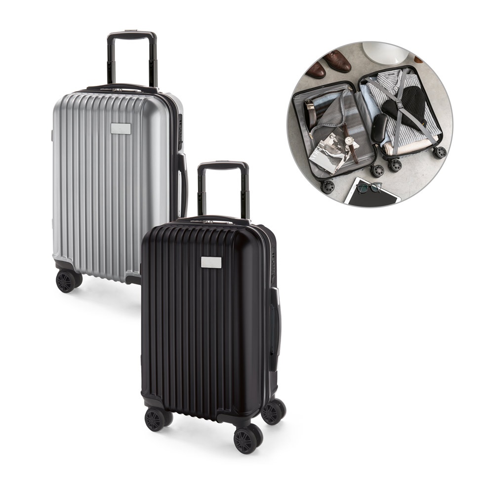 Bruges 33l. Mala de Viagem Executivo em Abs e Pet com Interior Forrado (33 L)