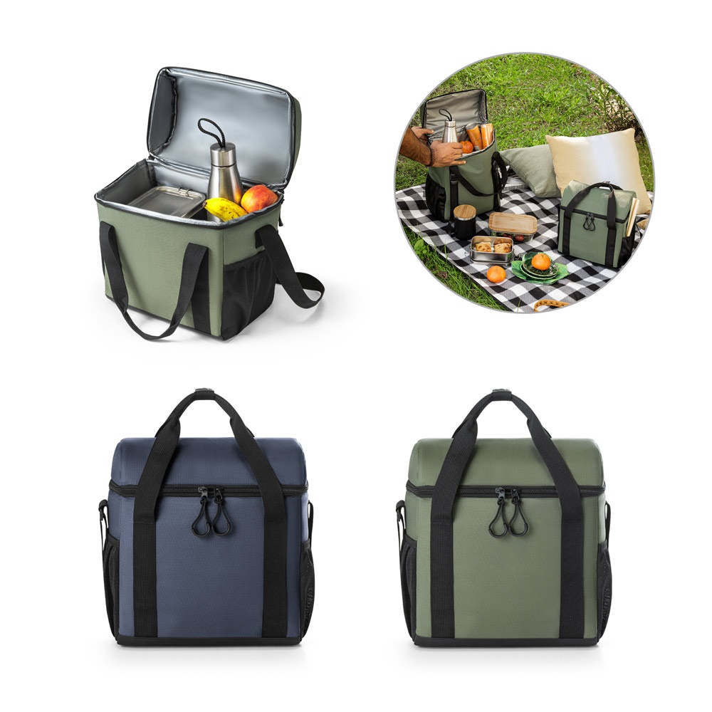 Roma M. Cooler. Bolsa Térmica Almofadada em Ripstop Poliéster Reciclado 600d com Interior Forrado em Peva 11 L