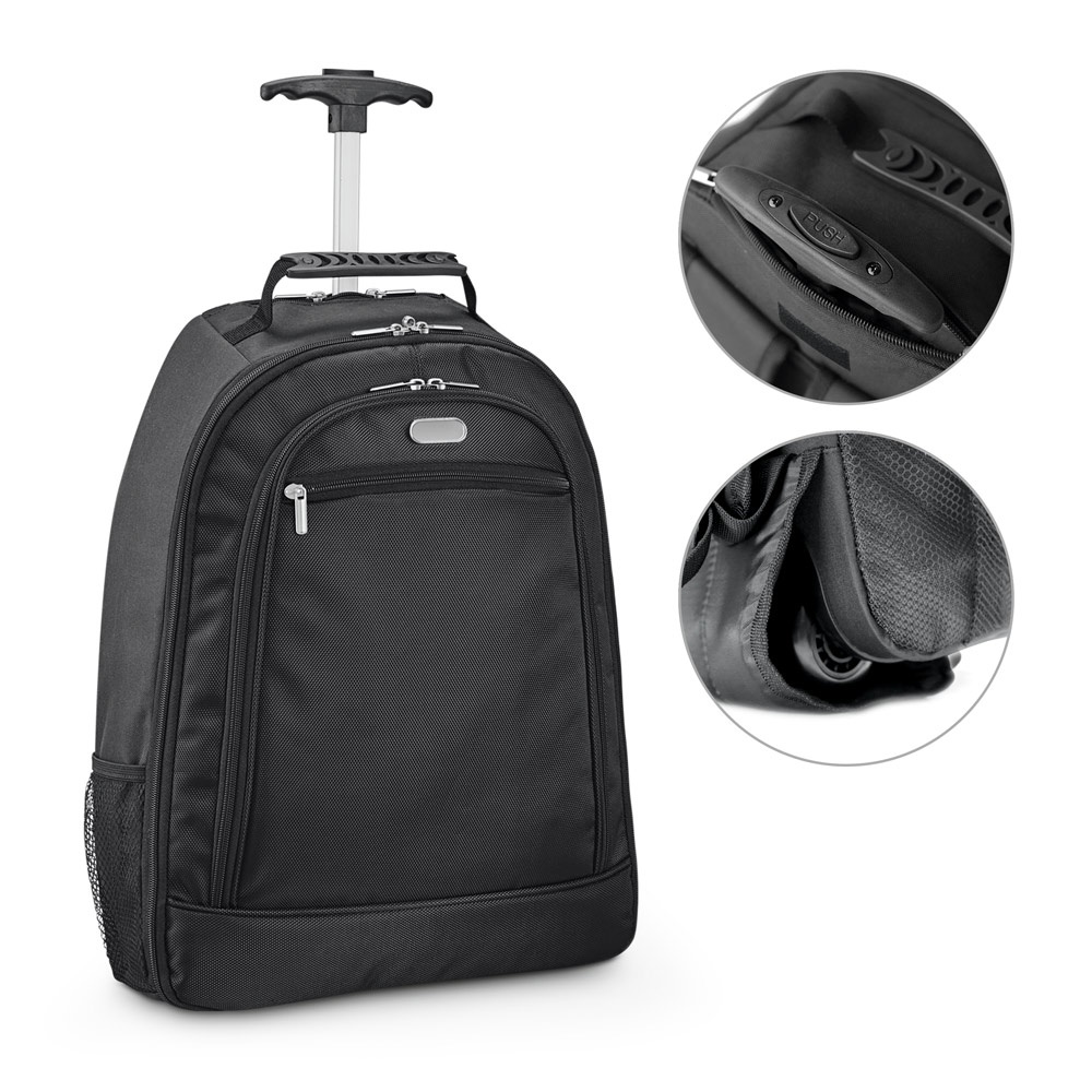 Note. Mochila Trolley para Notebook (15'6'') em 1680d e 300d com 2 Rodas (24 L)