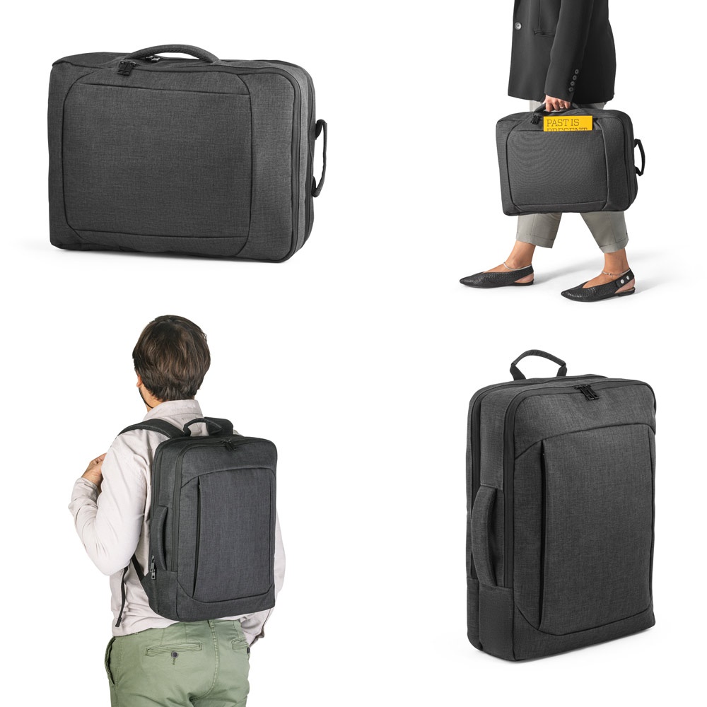 Alexandria. Mochila 2 em 1 para Notebook (15'6") em 600d (14 L)
