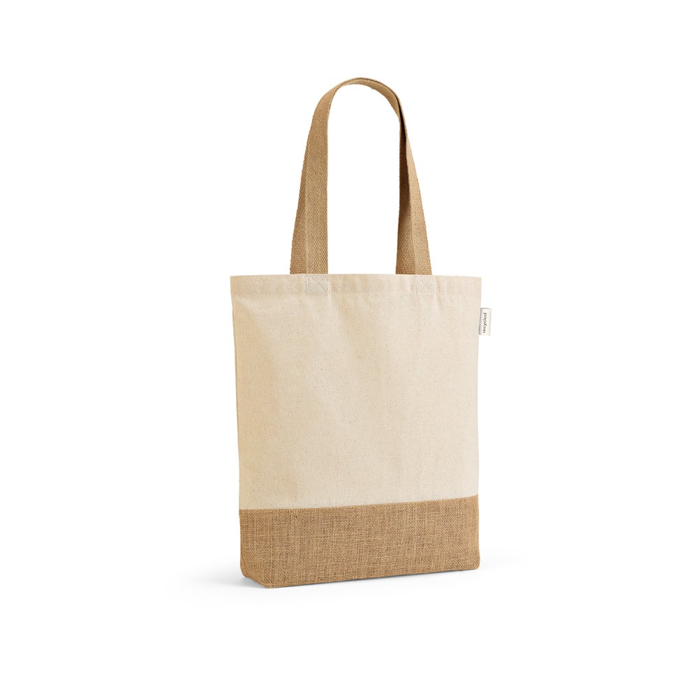 Maldivas. Sacola em 70% Algodão Reciclado e 30% Poliéster Reciclado (180 G/m²) com Base em Juta