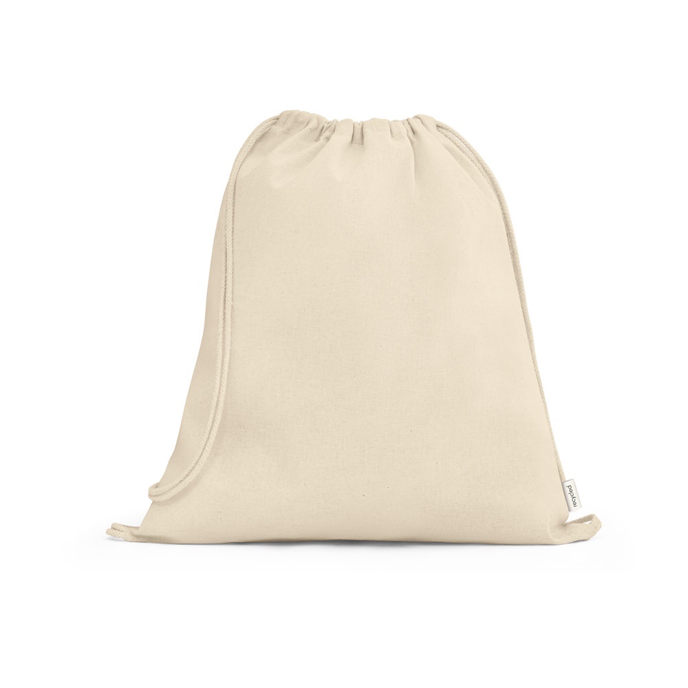 Maiorca. Sacola Tipo Mochila em 100% Algodão Reciclado (180 G/m²)