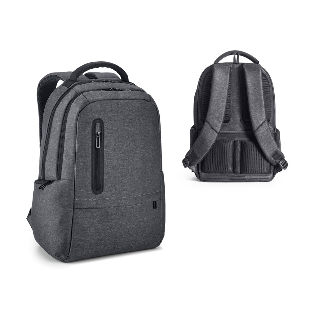 Boston. Mochila para Notebook (17'') em Nylon 2tone Impermeável com Dois Compartimentos Forrados e Almofadados (20 L)