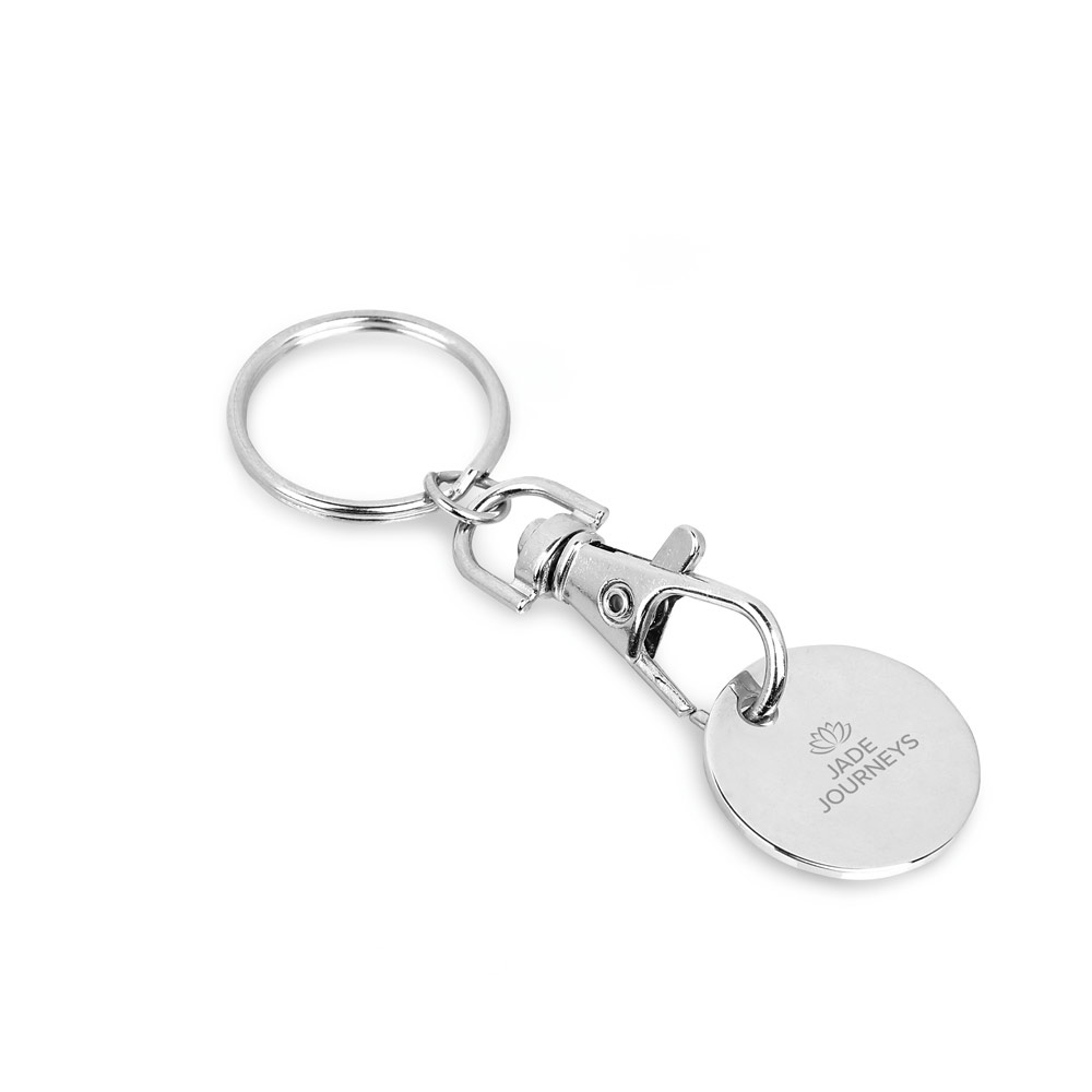 Fido. Chaveiro em Metal com Formato de Moeda