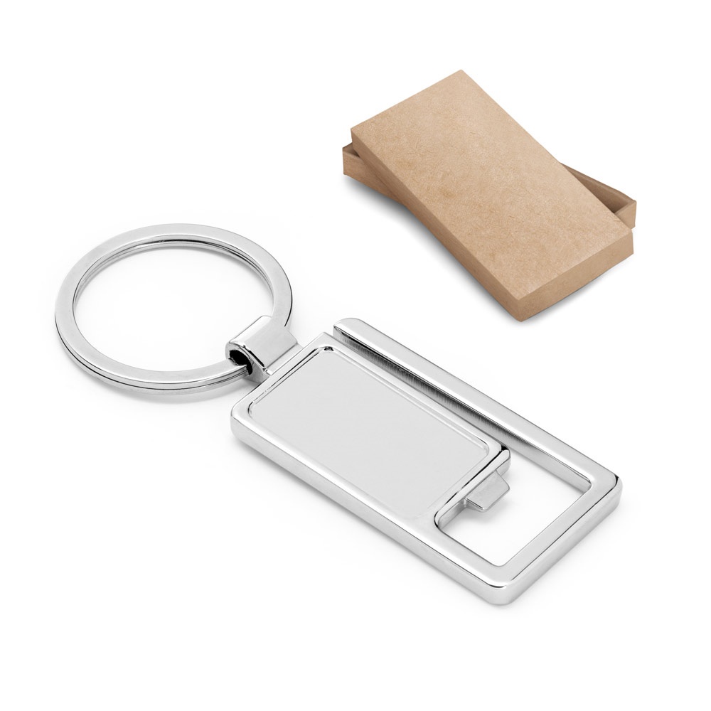 Ringbolt. Chaveiro em Metal com Abridor de Garrafas