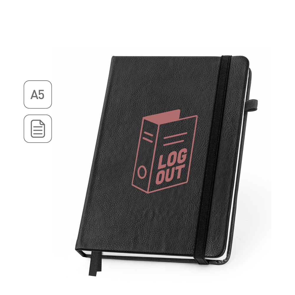 Heaney. Caderno em Pu À Base de Água com Agenda Integrada e Página Pautadas