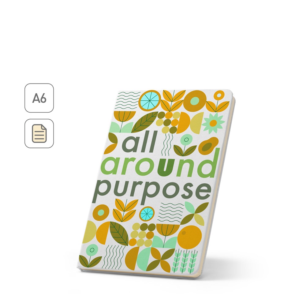 Anne Sub A6. Caderno A6 com Capa Rígida, Ideal para Personalização em Sublimação