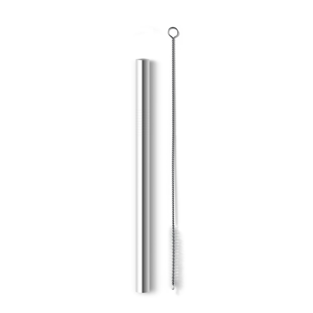 Kahana Wide. Canudo em Aço Inox com Escova de Limpeza