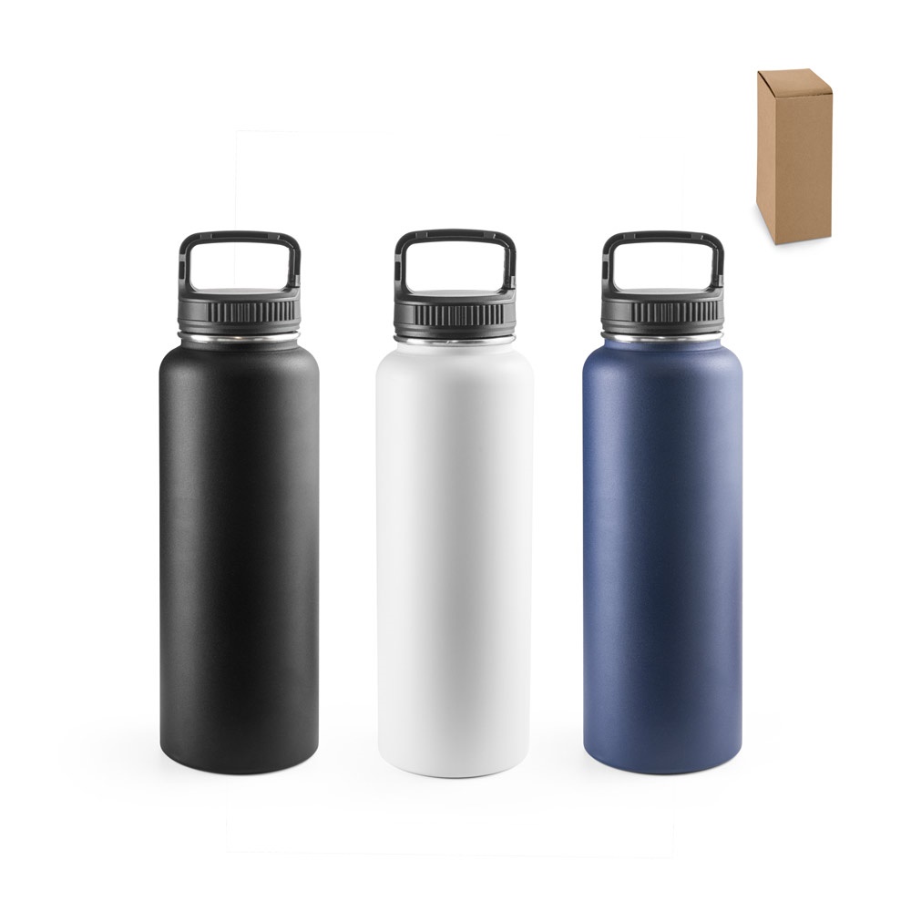 Sinner. Garrafa Esportiva Térmica em Aço Inox 90% Reciclado com Revestimento em Pó (1200 Ml)