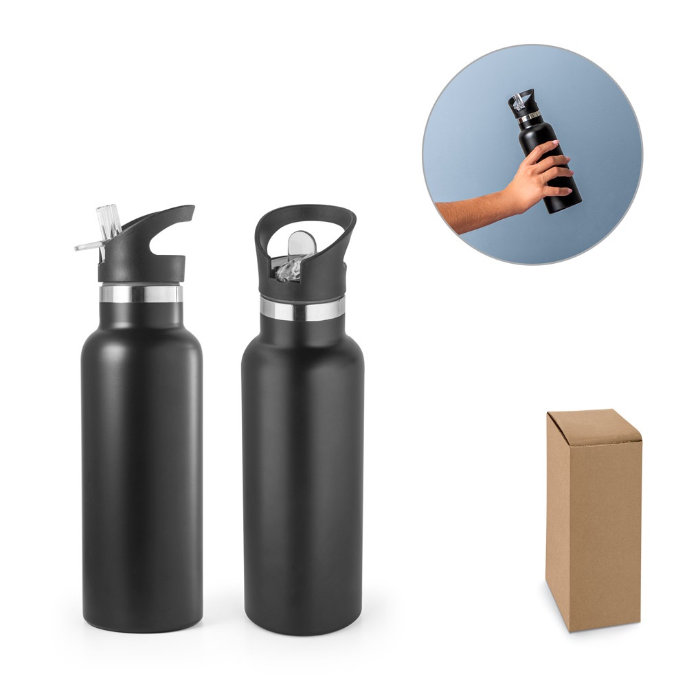 Norton. Garrafa Térmica em Aço Inox de Parede Dupla Isolada a Vácuo (570 Ml)