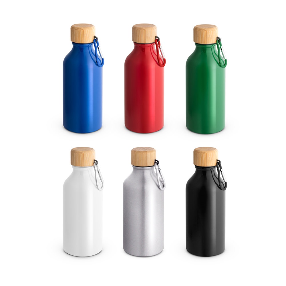 Rousey. Squeeze em Alumínio 100% Reciclado com Cor Sólida Brilhante (400 Ml)