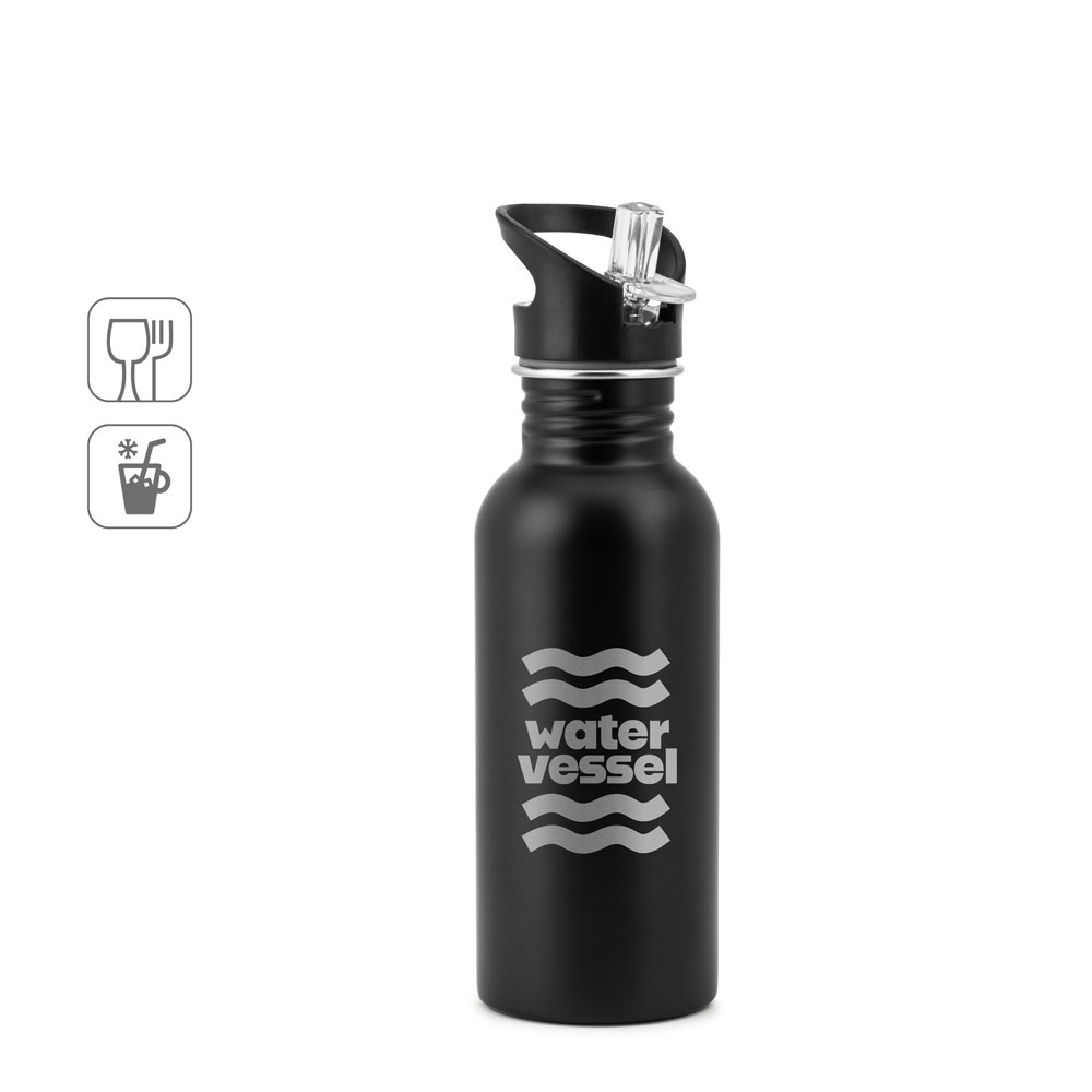 Edberg. Garrafa em Aço Inox com Parede Simples
