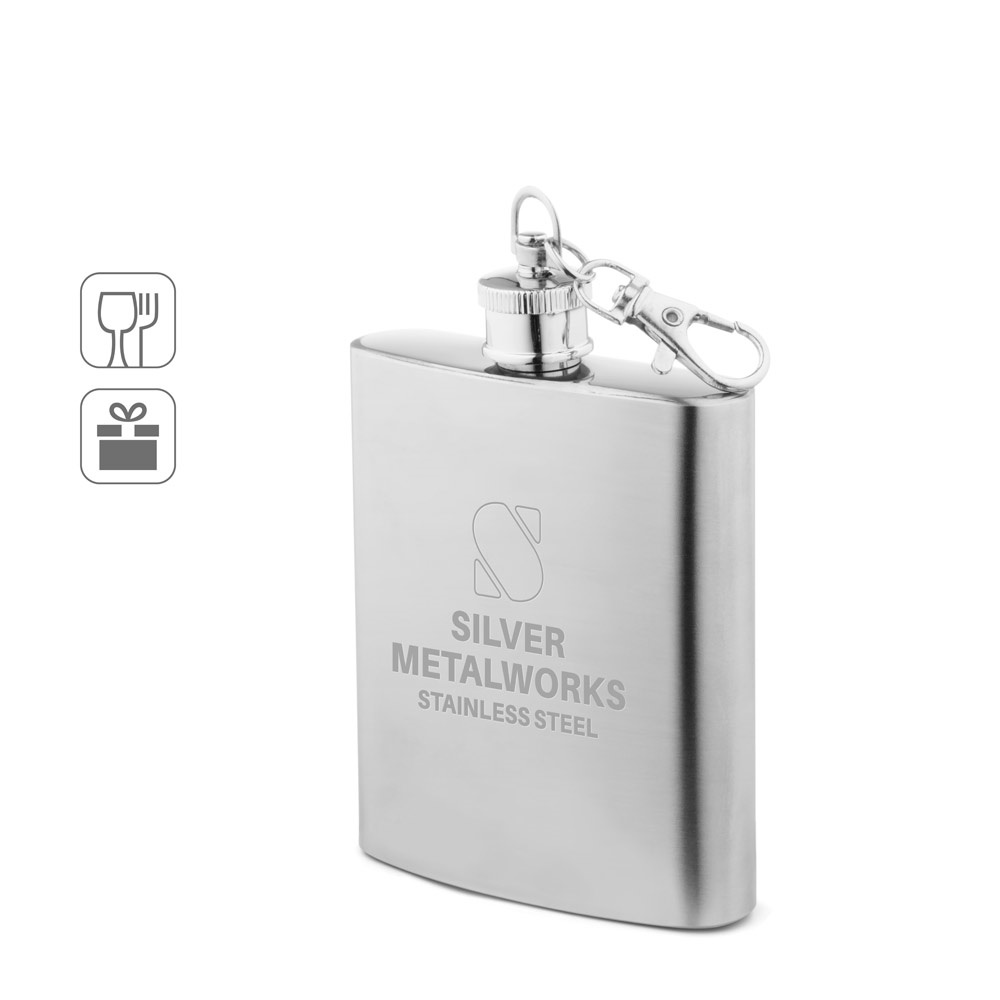 Muse M. Garrafa de Bolso em Aço Inox (100 Ml)