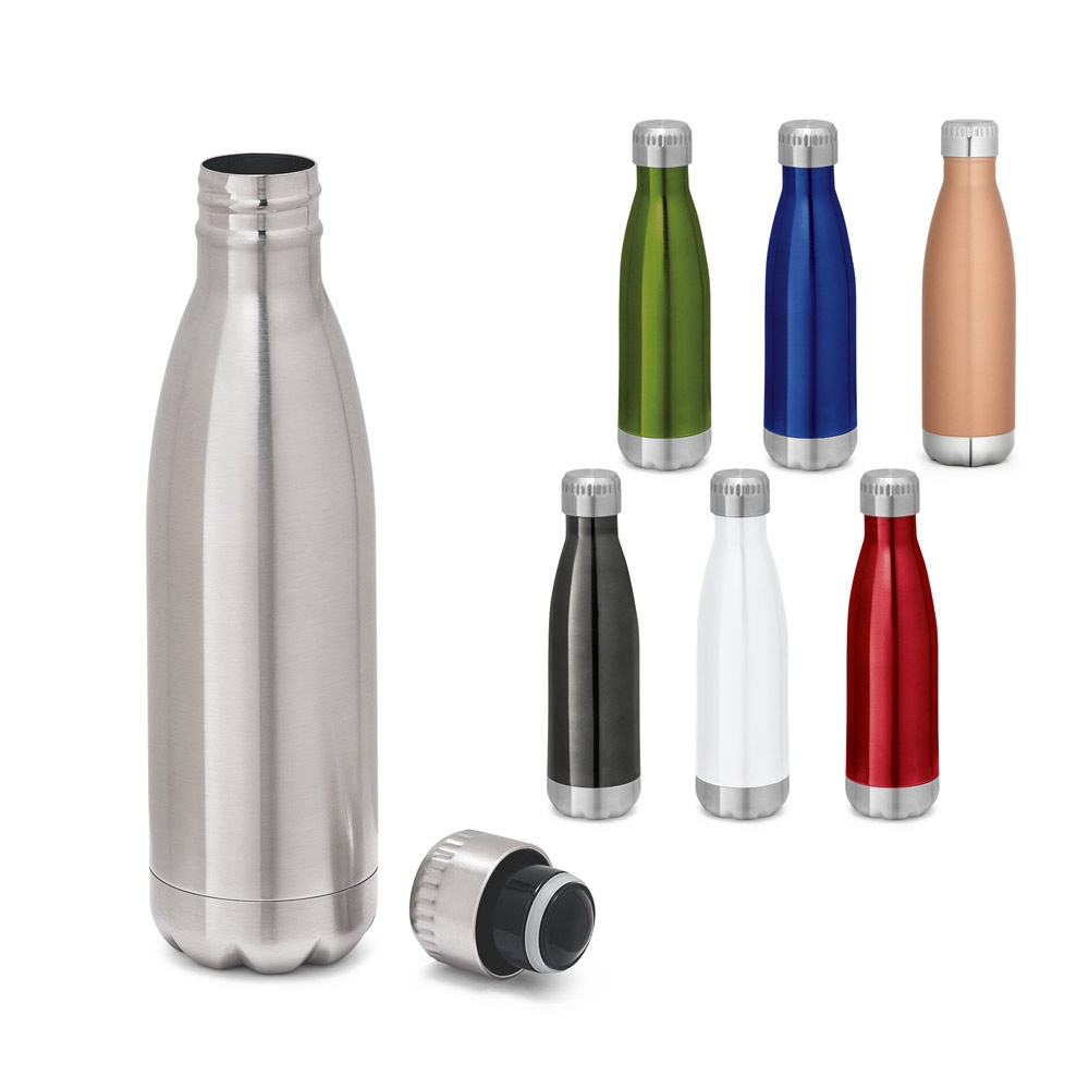 Show. Garrafa Térmica em Aço Inox de Parede Dupla Isolada a Vácuo (510 Ml)