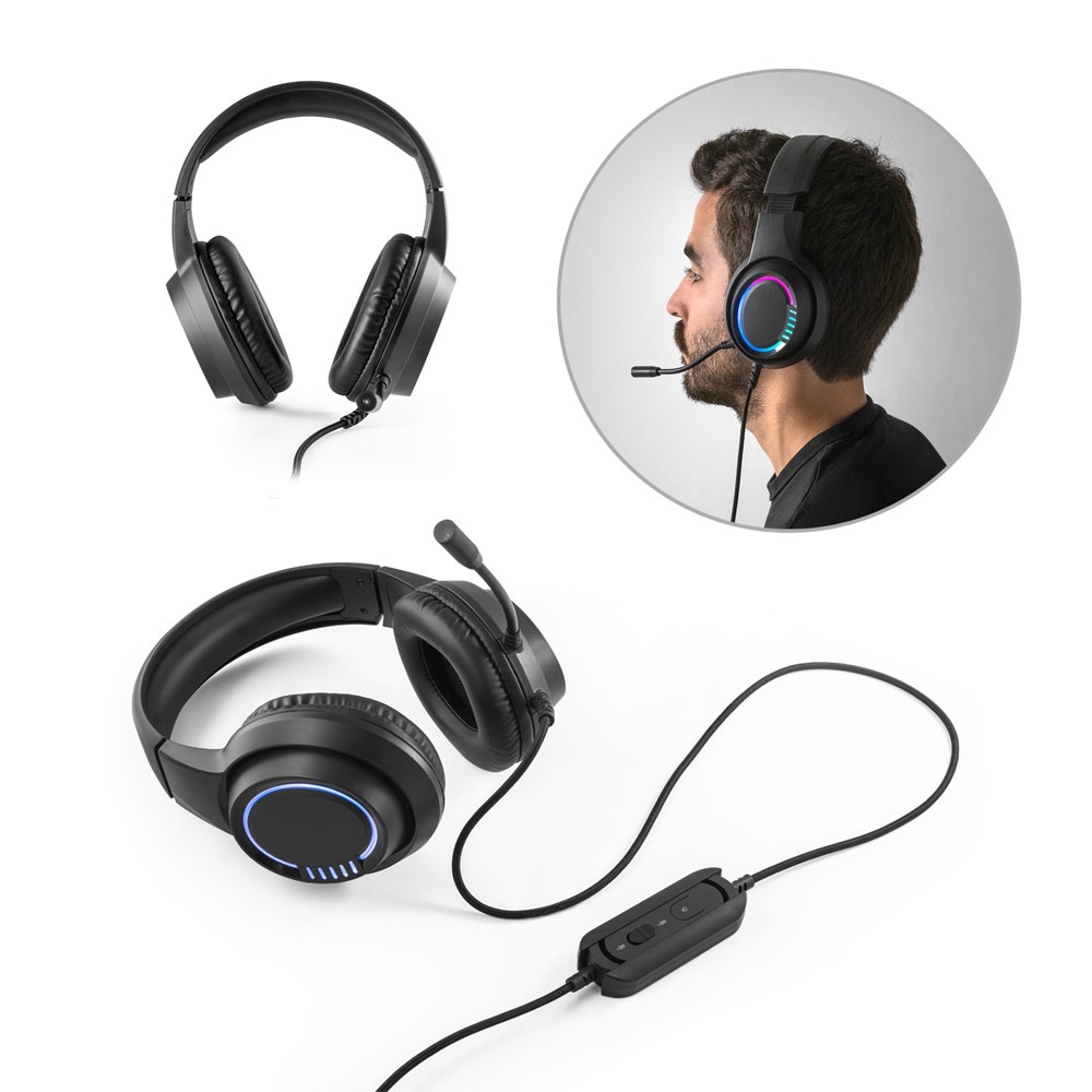 Thorne Headset Rgb. Fone de Ouvido para Gaming com Luzes Rgb e Microfone de Alta Qualidade