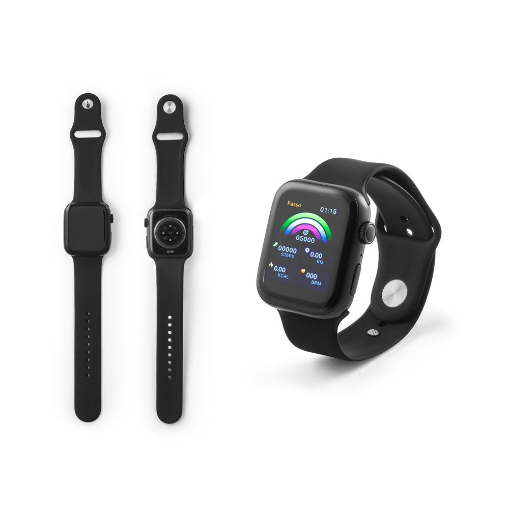 Wiles. Relógio Inteligente com Bracelete em Silicone e À Prova de Salpicos de Água (ipx4)