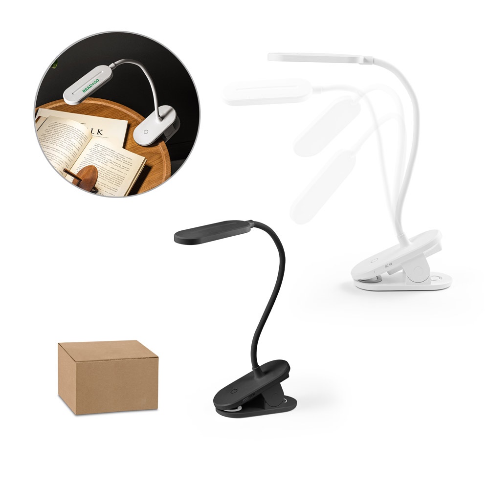 Nesbit Ii. Luminária de Mesa Portátil em Abs 65% Reciclado com 140 Lumen