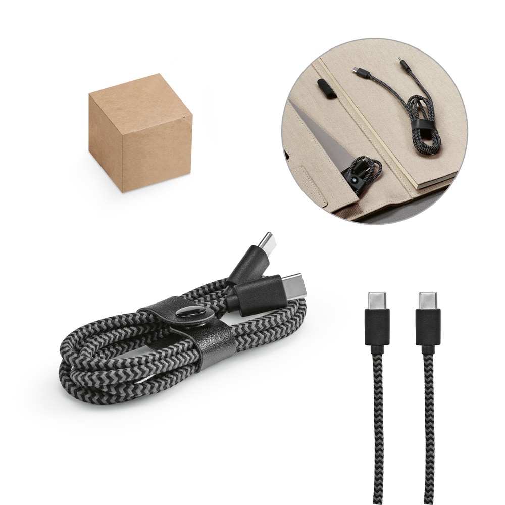 Yonath. Cabo Usb-c de Carregamento Rápido em Pet 100% Reciclado