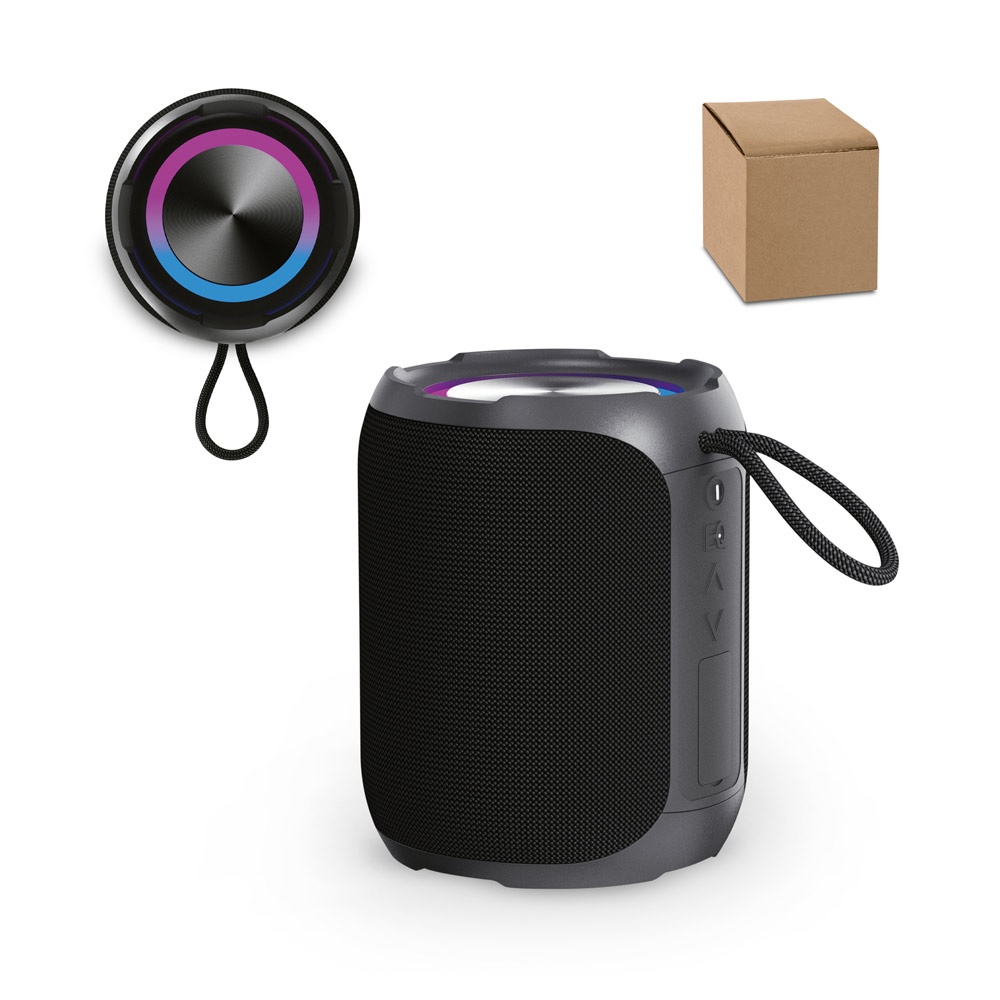 Avicenna. Caixa de Som À Prova de Água (ipx6), em Abs 100% Reciclado (2'600 Mah)