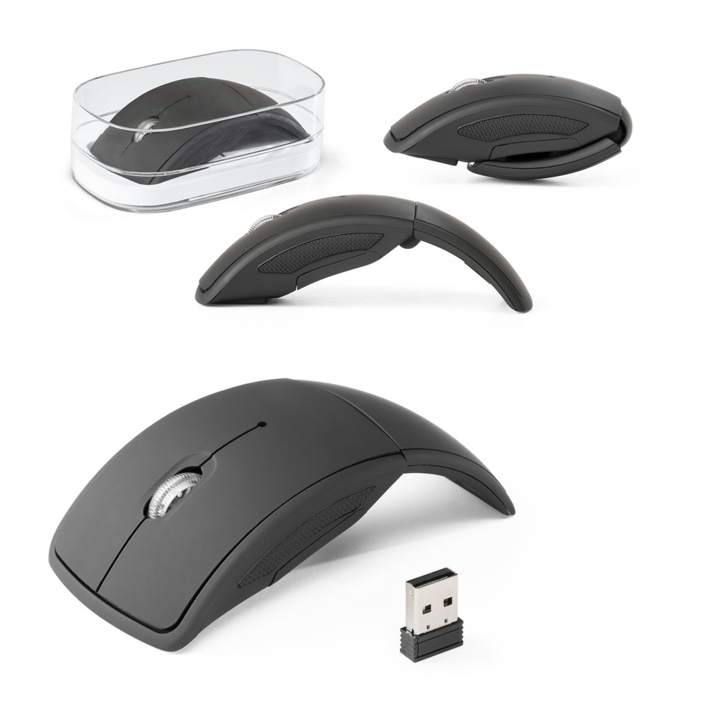 Alencar. Mouse Wireless Dobrável 2'4g. em Abs