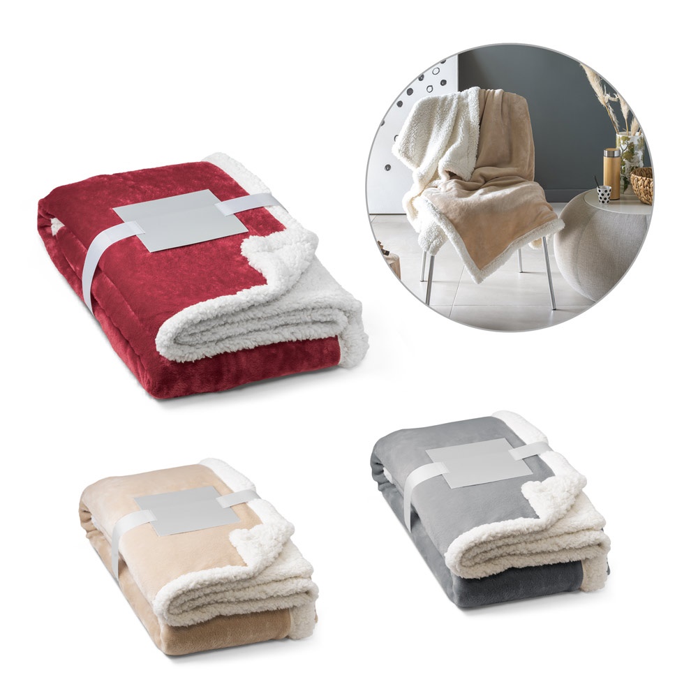 Heiden. Manta Reversível em Tecido Polar (190 G/m²) Acetinado com Forro Sherpa (225 G/m²),