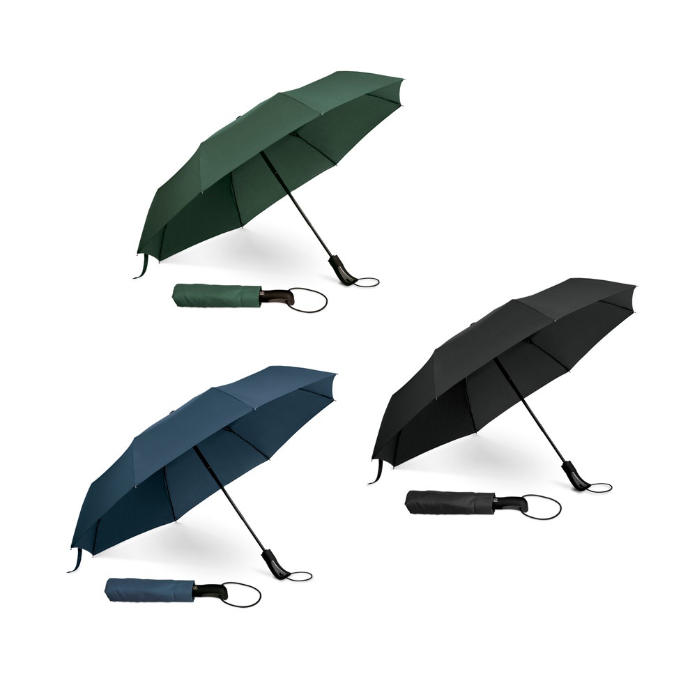 Campanela. Guarda-chuva, Dobrável, em 190t Pongee com Abertura e Fecho Automático