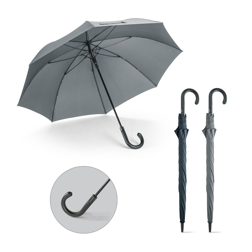 Silvan Stripe. Guarda-chuva em 190t Pongee com Abertura Automática